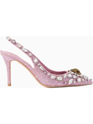 Kurt Geiger Belgravia High Slingback Şık ve Zarif Kadın Topuklu Ayakkabı