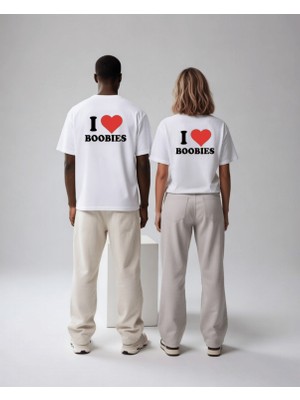 Azura Club I Love B**bies Baskılı Unisex T-Shirt