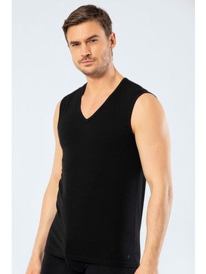 Cacharel Erkek V Yaka Spor Atlet 1304/SIYAH