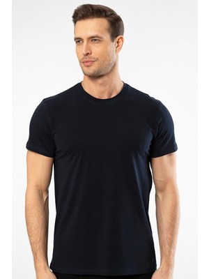 Cacharel Erkek Kısa Kollu T-Shirt 1307/LACIVERT