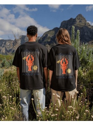 Azura Club Lobster Baskılı Unisex T-Shirt