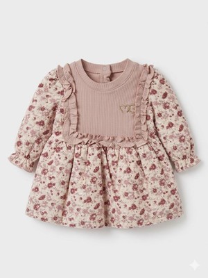 Moeboon Çiçekli Kibar Sweter Elbise