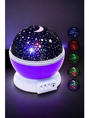Maxdora Mavi ve Mor Işıklı Star Master Projeksiyon Lambası - MX002U-7JOQI1