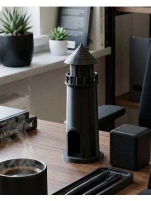 Maxdora Dekoratif 3D Deniz Feneri Siyah Marin Stil Ev Dekorasyon Ürünü - MX002U-7K1HW4