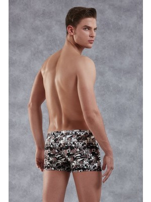 Doreanse Erkek Modal Çok Renkli Baskılı Torbalı Normal Paça Boxer 1891