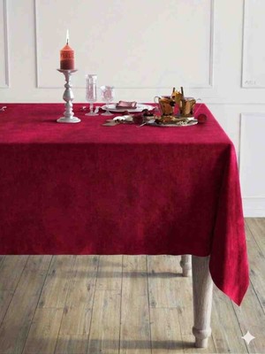 Ayzen Home Kadıfe Dokulu Masa Örtüsü Arvin Serisi