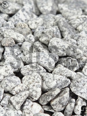 Sosc Natural Granit Dekoratif Çakıl Taşı, Gri Beyaz, 1-2 Cm, 3 Kg, Bahçe Peyzaj Saksı Akvaryum Teraryum Için Doğal Taş