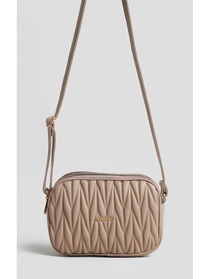 Armine Kadın Askılı Omuz Çantası 357 Vizon Desen