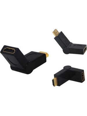 Hdmı Erkek Dişi L Tip Ara Oynar Başlık