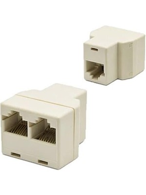 Rj 45 1 Dişi - 2 Dişi Çevirici 8P8C