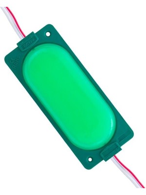 12 Volt 3 Watt Yeşil 85 x 35 mm IP65 220 – 240 Lümen 140 Derece Cob Modül LED