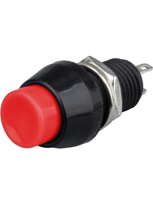 IC-191 Kırmızı 2 Pin Basmalı On-Off Anahtar Buton 10MM