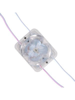 PM-14718 12 Volt 2 Watt Rgb Yanıp Sönen Çakar 4333-3030 Modül LED 43X33X28MM