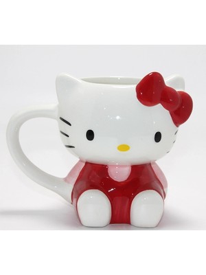 Eco Port 3D Hello Kitty Tasarımı Porselen Kupa Bardak ALK4513