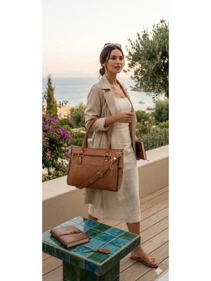 Sir Cliffson Deri Omuz Kol Askılı Anne Çantası