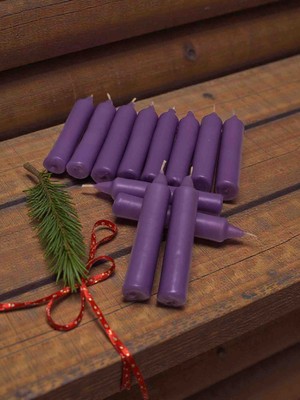 İV BLUE PURPLE Iv Blue Purple 12'li Lila Small Bakkal Mumu