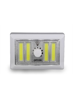Colezium 4 Ledli Pilli LED Lamba Güç Ayarlı LED Portatif Lamba LED Işık - Mıknatıslı Yapışkanlı