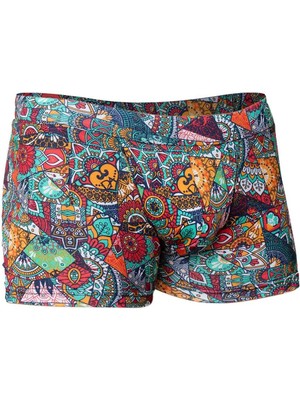 Doreanse Erkek Modal Çok Renkli Baskılı Torbalı Normal Paça Boxer 1807