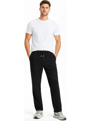 Beruflic Erkek Düz Paça Beli Lastikli Ipli Günlük Spor Eşofman Altı Rahat Fit