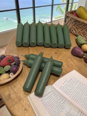 İV BLUE PURPLE Iv Blue Purple 12'li Açık Zümrüt Yeşili Small Bakkal Mumu