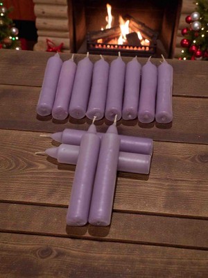 İV BLUE PURPLE Iv Blue Purple 12'li Açık Lila Small Bakkal Mumu