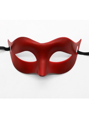 Nemere Kırmızı Renk Masquerade Kostüm Partisi Venedik Balo Maskesi (4887)