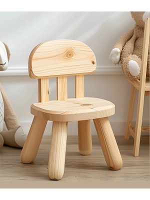 Pugimo Montessori-Pure Masif Çocuk Sandalyesi