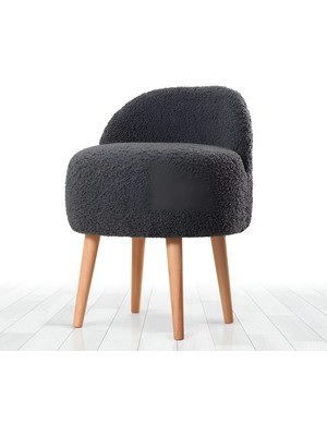 Pugimo Midnight-Bouclé Sırtlı Sandalye