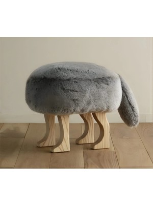 Pugimo Nordic-Tail Hayvan Figürlü Peluş Puf