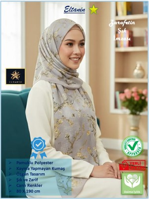 Eyfel Pamuklu Soft Özel Seri Şal (Etnik & Çiçekli Desen, Orjinal, Tesettür Giyim, Yeni Koleksiyon)