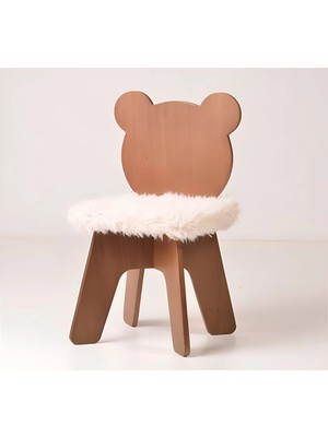 Pugimo Nordic-Silhouette Kürklü Çocuk Sandalyesi