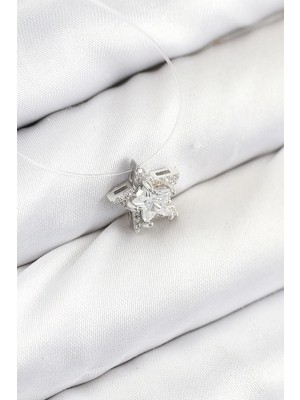 Inure Jewelry Misineli Yıldız Model Gümüş Renk Hayalet Kolye