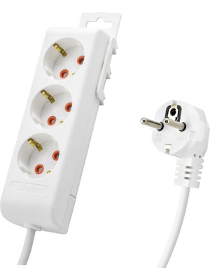Store Mania Ieg™ Ri-Tech Topraklı Uzatma Kablosu 3 Priz 3 M - Beyaz