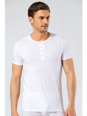 Cacharel Erkek Bisiklet Yaka Dügmeli T-Shirt