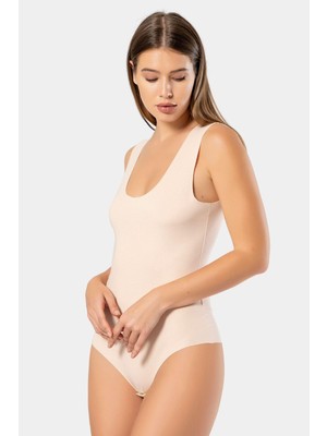 Türen Kadin Lazer Kesim Pamuklu Çitçitli Body