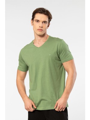Cacharel Erkek V Yaka T-Shirt
