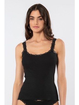 Türen Kadin Likrali Dantelli Ip Askili Kaskorse