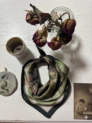 Trend Dokunuş Kadın Yeşil Desenli Fular