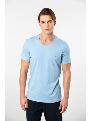 Cacharel Erkek V Yaka T-Shirt