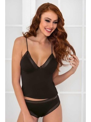 Pierre Cardin Kaşkorse Penye Askılı Atlet Külot Takım 305 Siyah