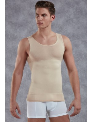 Doreanse Pamuk Geniş Yaka Toparlayıcı Erkek Atlet Korse 5950