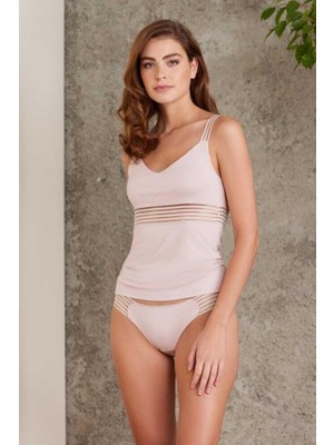 Pierre Cardin Pudra Penye Atlet Külot Kadın Iç Çamaşırı Takımı 300