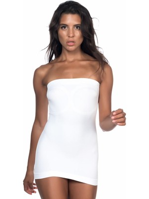 Beyaz Mı Emay 5003 Soft Straplez Atlet