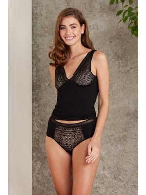 Pierre Cardin Siyah Kaşkorse Penye Çeyizlik Atlet Külot Takım 320