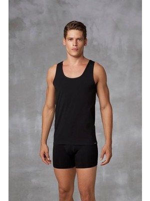 Doreanse Erkek Modal Geniş Bisiklet Yaka Atlet 2011 Siyah