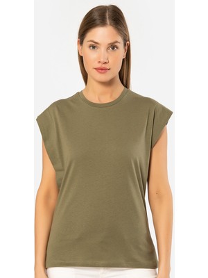 Türen Kadin Vatka Görünümlü T-Shirt