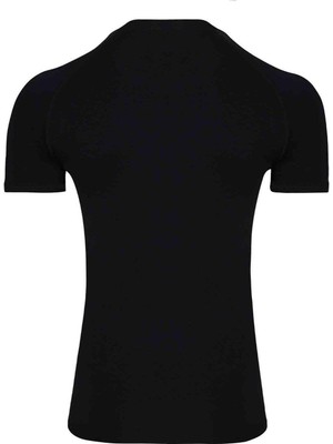 Doreanse Siyah Modal Y. Yaka Kısa Kol Erkek T Shirt 2535