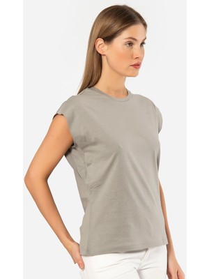 Türen Kadin Vatka Görünümlü T-Shirt