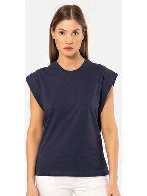 Türen Kadin Vatka Görünümlü T-Shirt