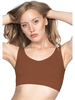 Kahve Mı Emay 4005 Soft Kalın Askı Büstiyer